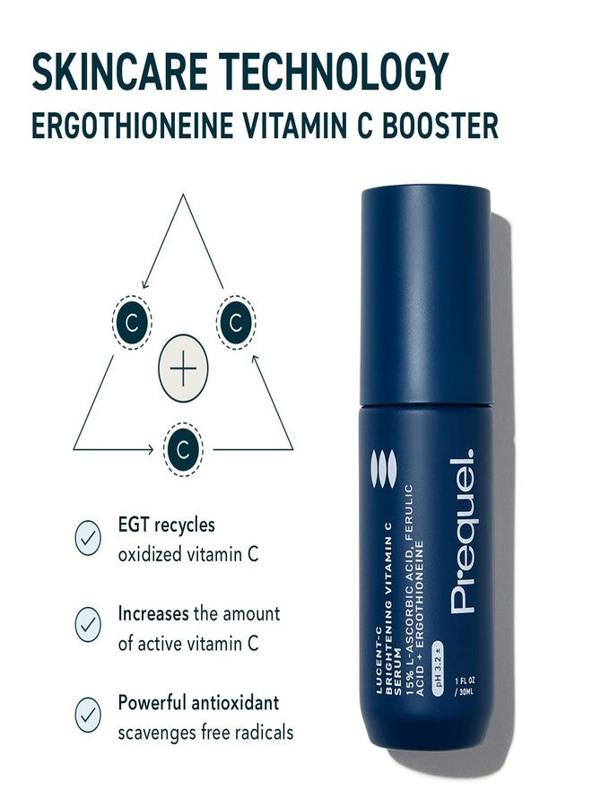 Prequel Skin Lucent-C, Vitamin C Serum for Face. Professional Facial L-Ascorbic Acid, Ferulic Acid Formula with Niacinamide. Clinical Skincare for Luminous Firm Skin. 1oz Pump - Image 4